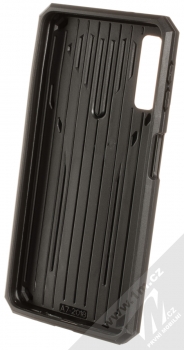 Forcell Phantom odolný ochranný kryt se stojánkem pro Samsung Galaxy A7 (2018) černá (all black) zepředu