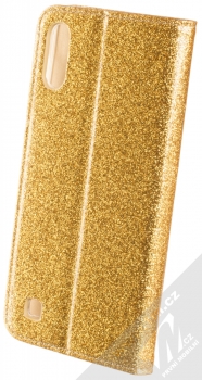 Forcell Shining Book třpytivé flipové pouzdro pro Samsung Galaxy A10 zlatá (gold) zezadu