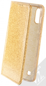 Forcell Shining Book třpytivé flipové pouzdro pro Samsung Galaxy A10 zlatá (gold)