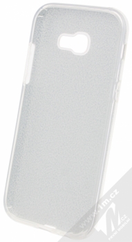 Forcell Shining třpytivý ochranný kryt pro Samsung Galaxy A5 (2017) stříbrná (silver) zepředu
