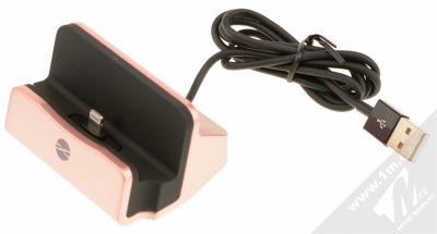 Forever DS-01 dokovací stanice s Apple Lightning konektorem růžově zlatá (rose gold)