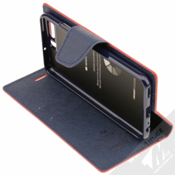 Goospery Fancy Diary flipové pouzdro pro Huawei P10 červeno modrá (red / blue) stojánek