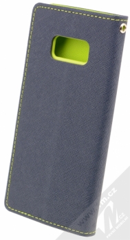 Goospery Fancy Diary flipové pouzdro pro Samsung Galaxy S8 modro limetkově zelená (blue / lime) zezadu