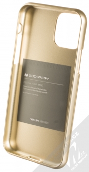 Goospery Jelly Case TPU ochranný silikonový kryt pro Apple iPhone 11 Pro zlatá (gold) zepředu