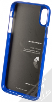 Goospery Jelly Case TPU ochranný silikonový kryt pro Apple iPhone XS Max tmavě modrá (dark blue) zepředu