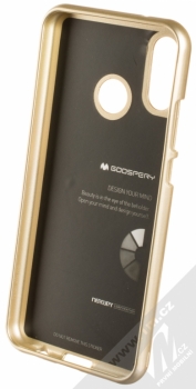 Goospery Jelly Case TPU ochranný silikonový kryt pro Huawei P20 Lite zlatá (gold) zepředu
