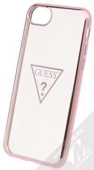Guess Triangle TPU ochranný kryt pro Apple iPhone 6, iPhone 6S, iPhone 7 (GUHCP7TRTLRG) růžově zlatá (rose gold)