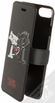 Karl Lagerfeld Choupette in Love Booktype Case flipové pouzdro pro Apple iPhone 7, iPhone 8 (KLFLBKP7CL1BK) černá (black)