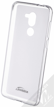 Kisswill TPU Open Face silikonové pouzdro pro Alcatel 3X bílá průhledná (white) zepředu