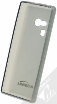 Kisswill TPU Open Face silikonové pouzdro pro Nokia 150 černá průhledná (black) zepředu