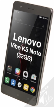 LENOVO VIBE K5 NOTE 32GB šedá (grey) šikmo zepředu