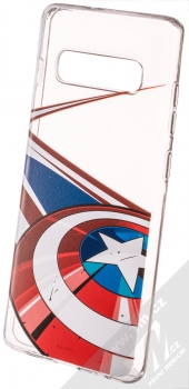 Marvel Kapitán Amerika 008 TPU ochranný silikonový kryt s motivem pro Samsung Galaxy S10 Plus průhledná (transparent)