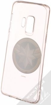 Marvel Kapitánka Marvel 016 TPU ochranný silikonový kryt s motivem pro Samsung Galaxy S9 průhledná (transparent) zepředu