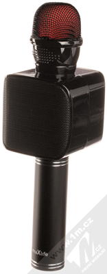 maXlife MX-400 Bluetooth karaoke mikrofon s reproduktorem a světelnými efekty černá (black)