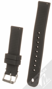 MiJobs Vertical Lines Silicone Wrist Strap silikonový pásek na zápěstí pro Xiaomi Amazfit Bip černá (black) zezadu