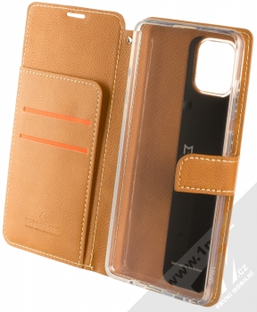 Molan Cano Issue Diary flipové pouzdro pro Samsung Galaxy Note 10 Lite hnědá (brown) otevřené