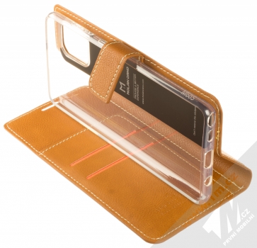 Molan Cano Issue Diary flipové pouzdro pro Samsung Galaxy Note 10 Lite hnědá (brown) stojánek