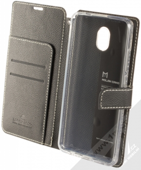Molan Cano Issue Diary flipové pouzdro pro Xiaomi Redmi 8A černá (black) otevřené