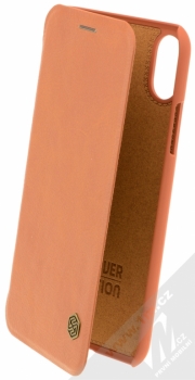 Nillkin Qin flipové pouzdro pro Apple iPhone X hnědá (brown)