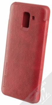 Nillkin Qin flipové pouzdro pro Samsung Galaxy J6 (2018) červená (red) zezadu