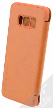 Nillkin Qin flipové pouzdro pro Samsung Galaxy S8 hnědá (brown) zezadu
