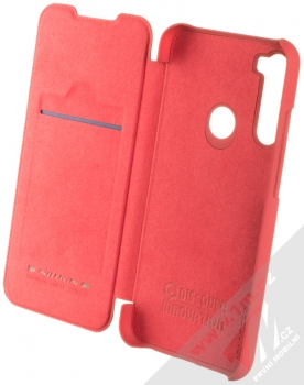 Nillkin Qin flipové pouzdro pro Xiaomi Redmi Note 8 červená (red) otevřené