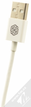 Nillkin Rapid Cable USB kabel s Apple Lightning konektorem pro Apple iPhone, iPad, iPod (licence MFi) bílá (white) USB konektor