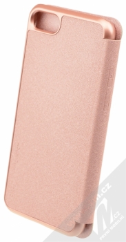 Nillkin Sparkle flipové pouzdro pro Apple iPhone 7 růžově zlatá (rose gold) zezadu