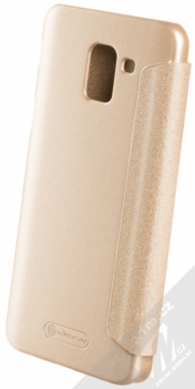 Nillkin Sparkle flipové pouzdro pro Samsung Galaxy J6 (2018) béžová (champagne gold) zezadu