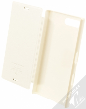Nillkin Sparkle flipové pouzdro pro Sony Xperia X Compact bílá (white) otevřené
