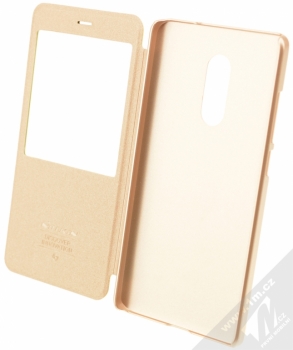 Nillkin Sparkle flipové pouzdro pro Xiaomi Redmi Note 4 (Global Version) zlatá (gold) otevřené