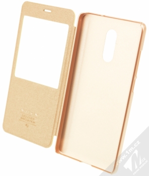 Nillkin Sparkle flipové pouzdro pro Xiaomi Redmi Pro zlatá (gold) otevřené