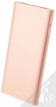 Proda Kinzy PowerBank záložní zdroj 10000mAh pro mobilní telefon, mobil, smartphone, tablet růžovo zlatá (rose gold) zezadu