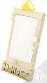 Proda Thin PowerBank záložní zdroj 5000mAh pro mobilní telefon, mobil, smartphone, tablet bílo zlatá (gold) krabička