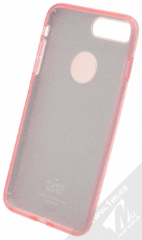 Puro Shine Cover třpytivý silikonový kryt pro Apple iPhone 7 Plus růžově zlatá (rose gold) zepředu