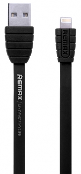 Remax Dream plochý USB kabel s Apple Lightning konektorem pro Apple iPhone, iPad, iPod černá (black)