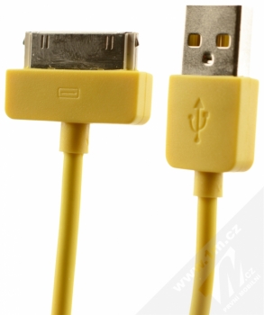 Remax Light USB kabel s 30pinovým Apple konektorem žlutá (yellow)