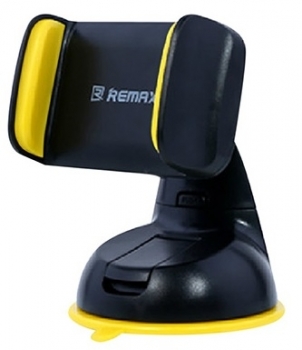 Remax RM-C06 držák do auta s přísavkou pro mobilní telefon, mobil, smartphone černo žlutá (black yellow) - detail