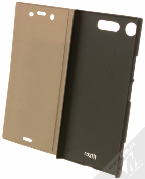 Roxfit Standing Touch Book Case flipové pouzdro pro Sony Xperia XZ1 (PST5175B) černá (black) otevřené