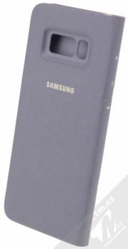Samsung EF-NG955PV LED View Cover originální flipové pouzdro pro Samsung Galaxy S8 Plus fialová (purple) zezadu