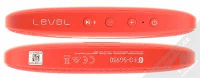 Samsung EO-SG930CR Level Box Slim Bluetooth reproduktor červená (red) seshora a zezdola