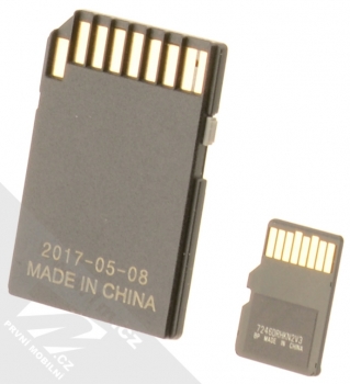 SanDisk microSDXC 128GB Ultra Class 10 (U1) paměťová karta a SD adaptér zezadu