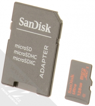 SanDisk microSDXC 128GB Ultra Class 10 (U1) paměťová karta a SD adaptér