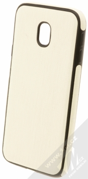 Sligo Cloth TPU ochranný kryt v imitaci tkaniny pro Samsung Galaxy J3 (2017) bílá (white)
