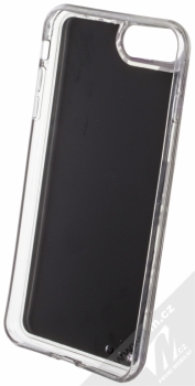 Sligo Liquid Mirror Flower 1 zrcadlový ochranný kryt s přesýpacím efektem třpytek a s motivem pro Apple iPhone 7 Plus, iPhone 8 Plus růžová (pink) zepředu