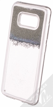 Sligo Liquid Pearl Full ochranný kryt s přesýpacím efektem třpytek pro Samsung Galaxy S8 stříbrná (silver) animace 1