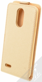 Sligo Plus flipové pouzdro pro LG K8 (2017) zlatá (gold) zezadu