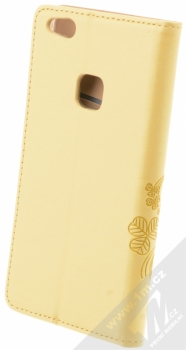 Sligo Smart Stamp Shamrock flipové pouzdro pro Huawei P10 Lite zlatá (gold) zezadu