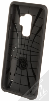 Spigen Tough Armor odolný ochranný kryt se stojánkem pro Samsung Galaxy S9 Plus černá (matte black) zepředu