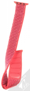 Tactical Nylon Strap textilní pásek na zápěstí pro Apple Watch 38mm, Watch 40mm růžová (pink) rozepnuté